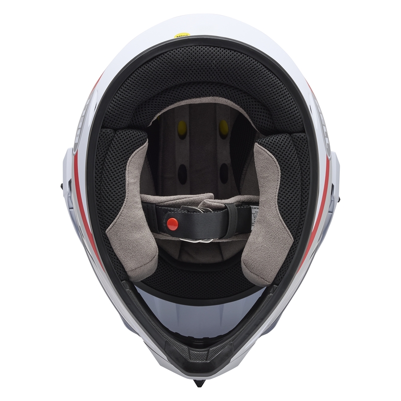 BELL MX-9 Adventure Mips Helm - Trial White/Red