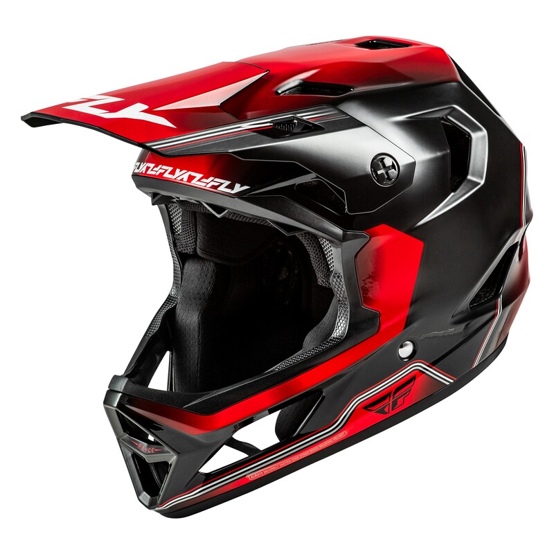 FLY RACING Rayce Repeat Fahrrad Helm - Schwarz/Rot