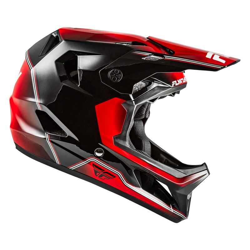 FLY RACING Rayce Repeat Fahrrad Helm - Schwarz/Rot
