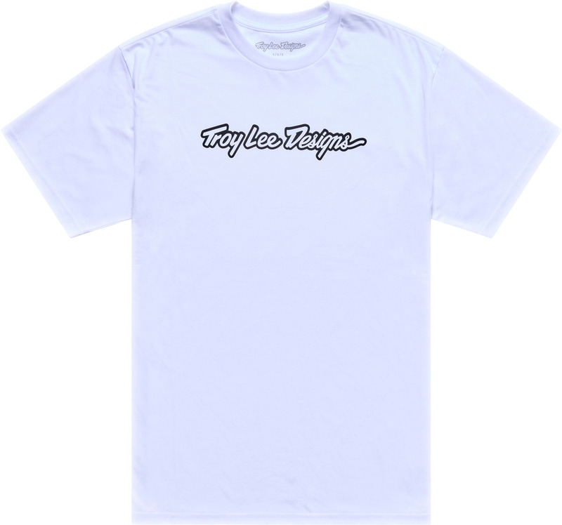 TROY LEE DESIGNS Signature T-Shirt - Weiß/Schwarz