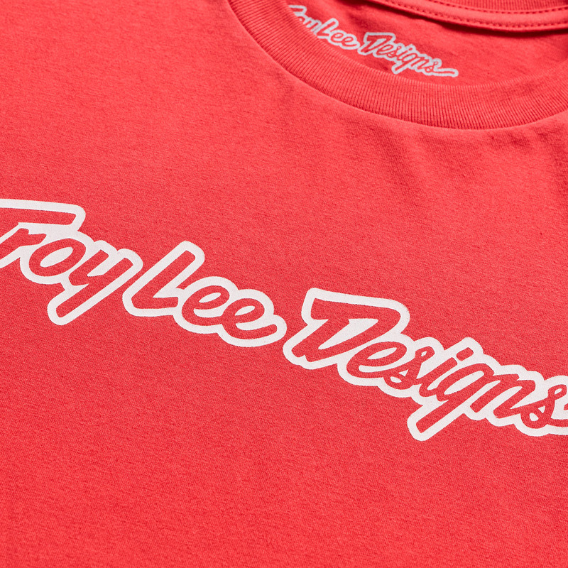 TROY LEE DESIGNS Signature Jugend T-Shirt - Scarlet