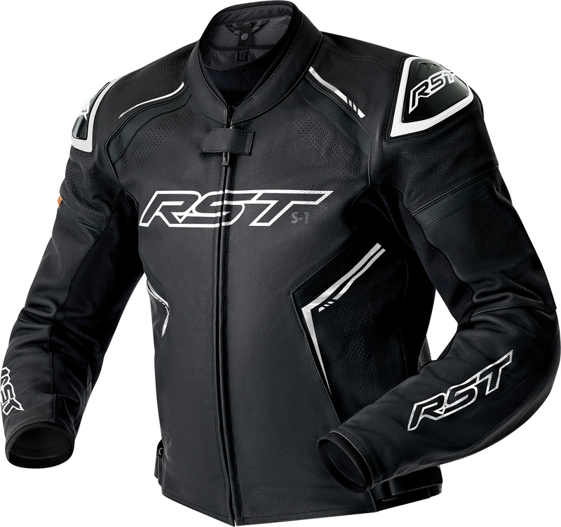 RST S1 D3O Leather Jacket - Black/White