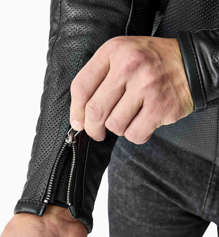 RST Roadster Air D3O Leather Jacket - Black