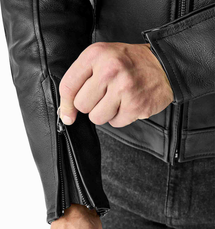 RST Hillberry D3O Leather Jacket - Black