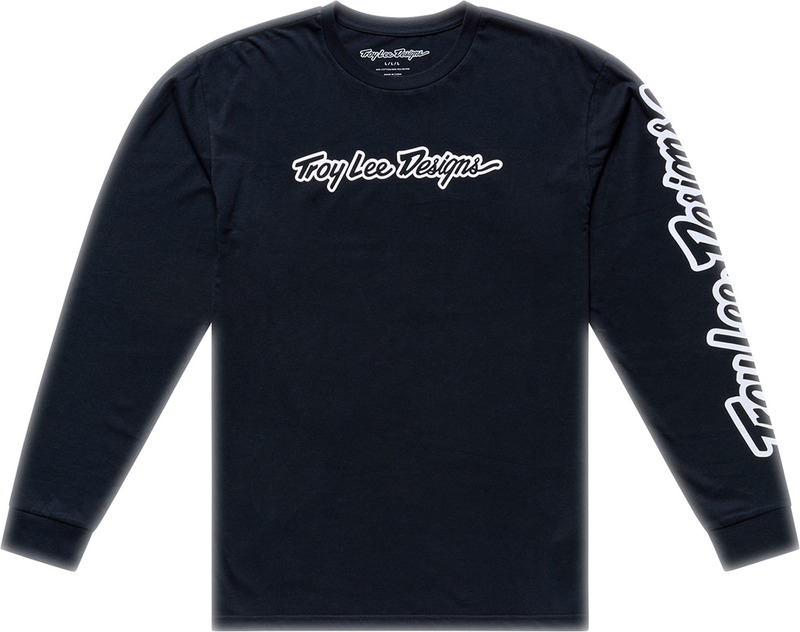 TROY LEE DESIGNS Long Sleeve Signature T-Shirt - Schwarz