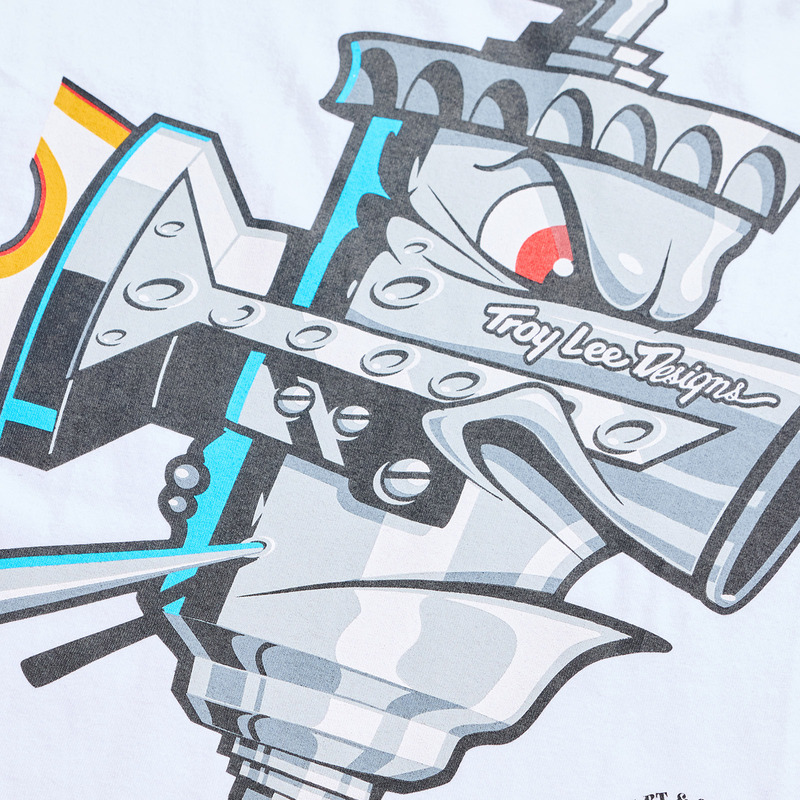 TROY LEE DESIGNS Long Sleeve Carb Club T-Shirt - Weiß