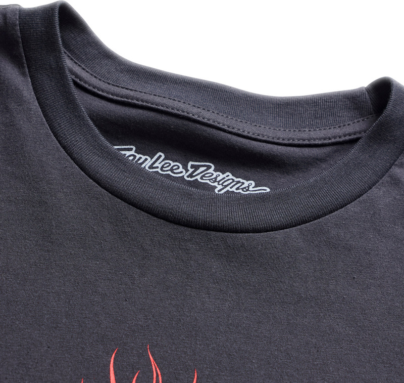 TROY LEE DESIGNS Long Sleeve Flame2 T-Shirt - Carbon