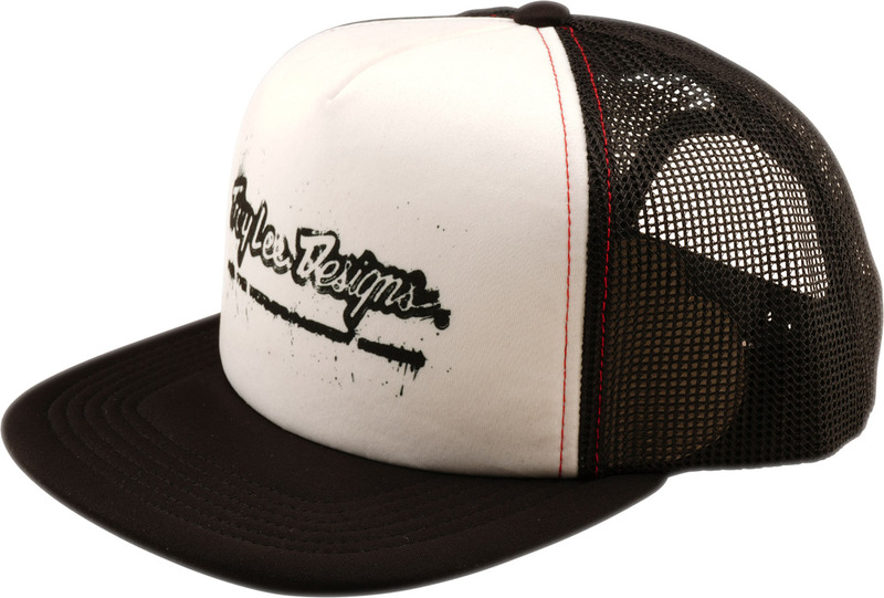 TROY LEE DESIGNS Trucker Snapback Cap - Repeat Black/White