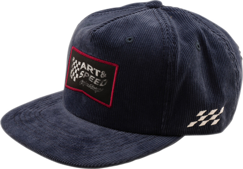 TROY LEE DESIGNS Unstructured Snapback Winners Circle Cap - Corduroy Indigo