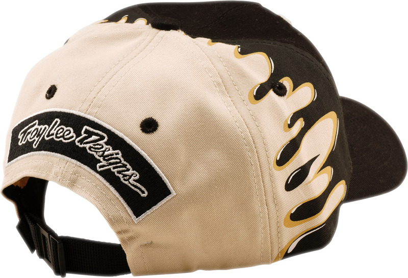 TROY LEE DESIGNS Curved Snapback Finish Line Cap - Schwarz/Pumice
