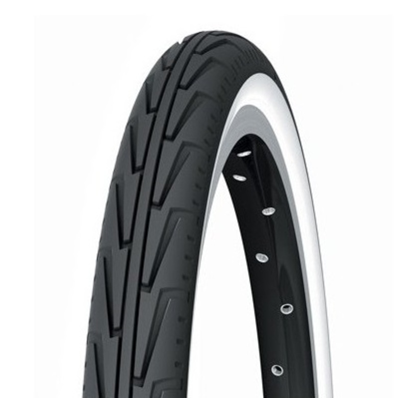 MICHELIN Reifen 600 A Confort (37-541) City Junior Schwarz/Weiß